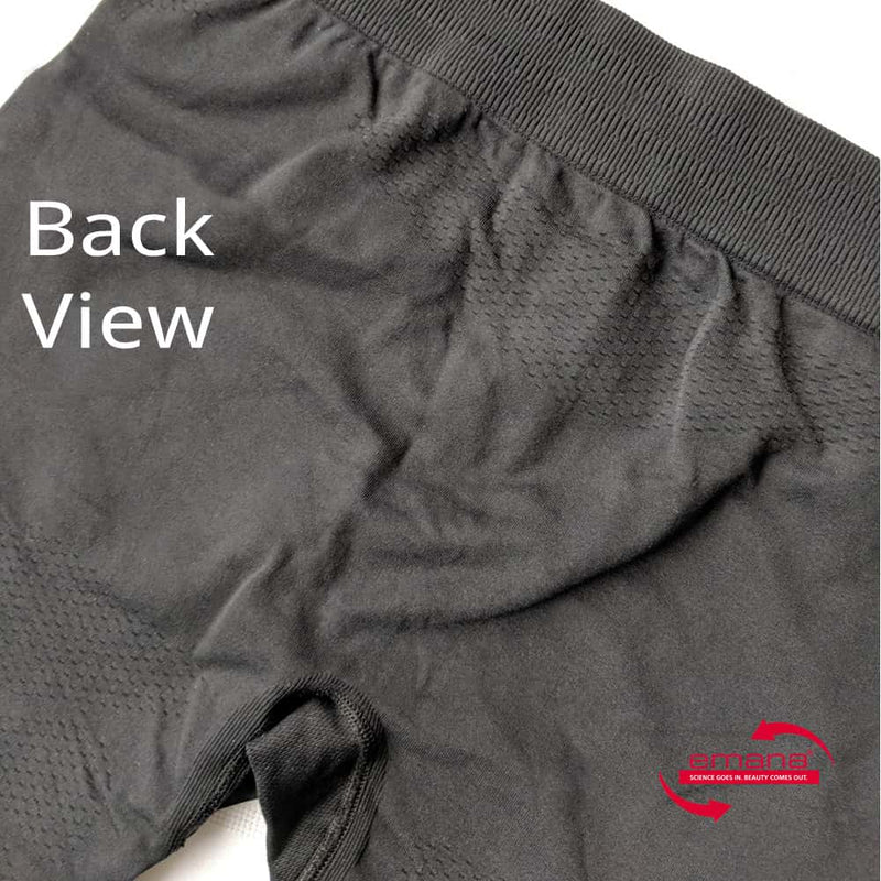 Rear View Far Infrared Circulation Compression Shorts Men - made with Emana Smart Fiber