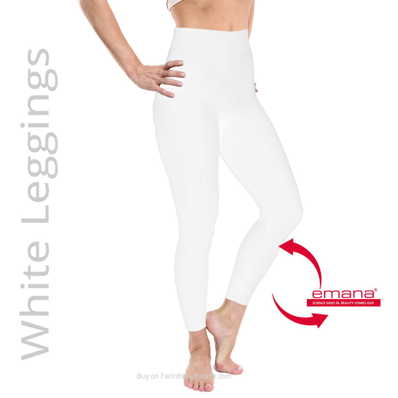 Anti Cellulite - High Waist Shiny Legging - White
