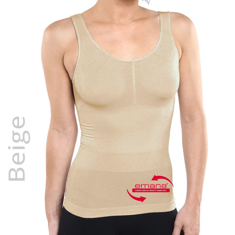 Circulation Infrared Tank Top for Women - Beige - Emana Smart Fiber