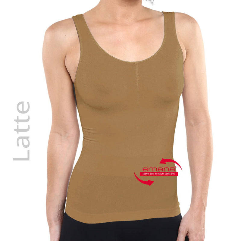 Circulation Infrared Tank Top for Women - Latte - Emana Smart Fiber
