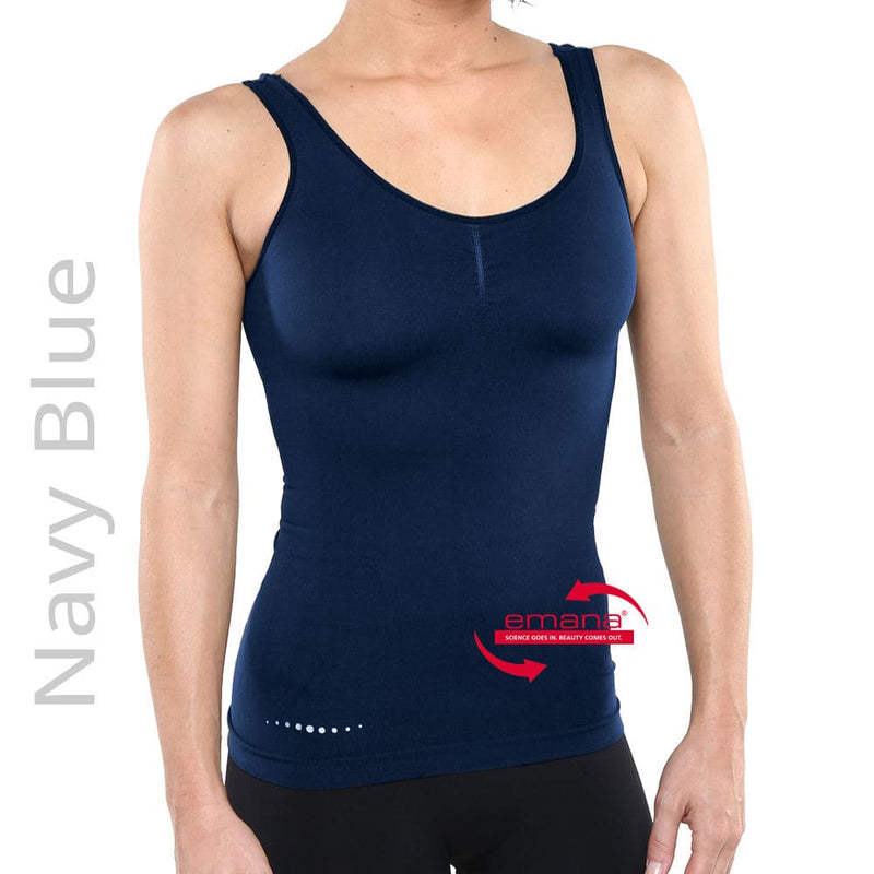 Circulation Infrared Tank Top for Women - Navy Blue - Emana Smart Fiber