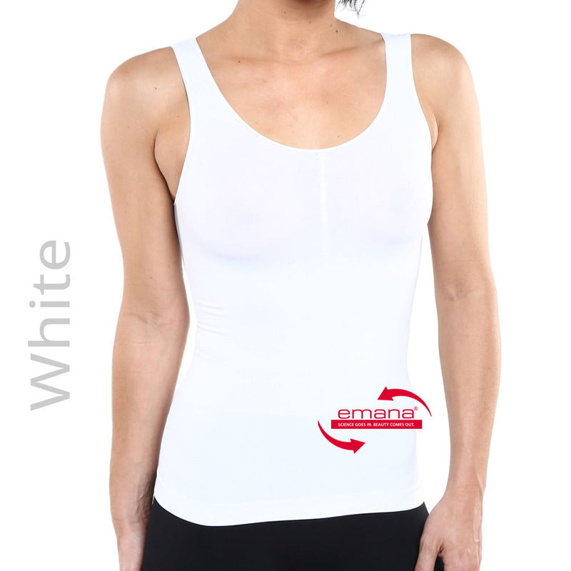Circulation Infrared Tank Top for Women - White - Emana Smart Fiber