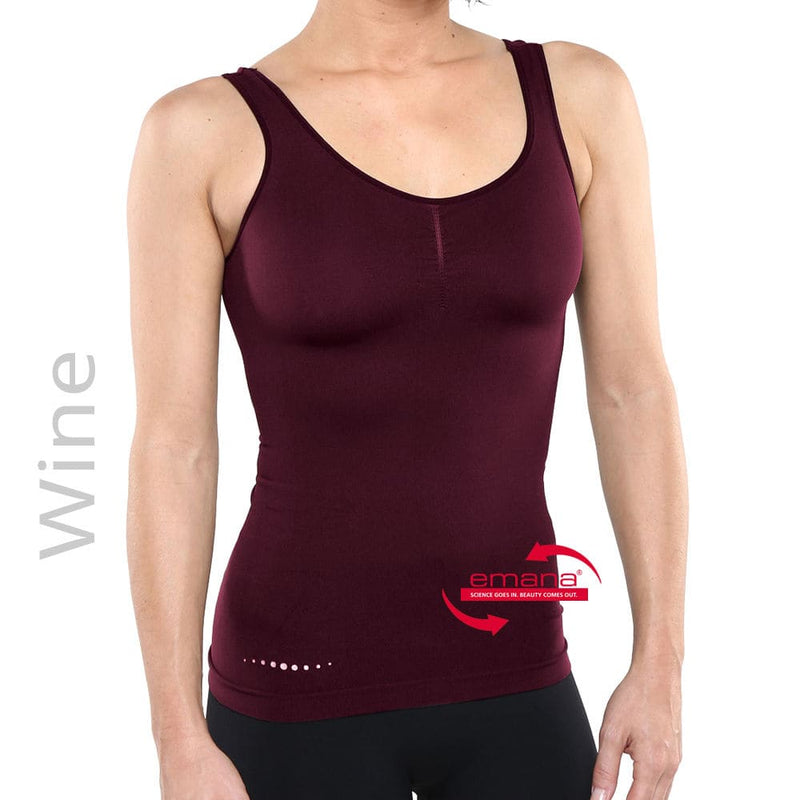 Circulation Infrared Tank Top for Women - Wine - Emana Smart Fiber