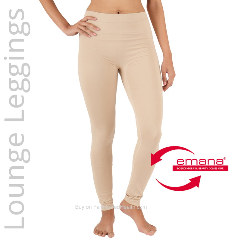 Beige Color Circulation Lounge Leggings for Women - Made with Emana Far Infared Smart Fiber