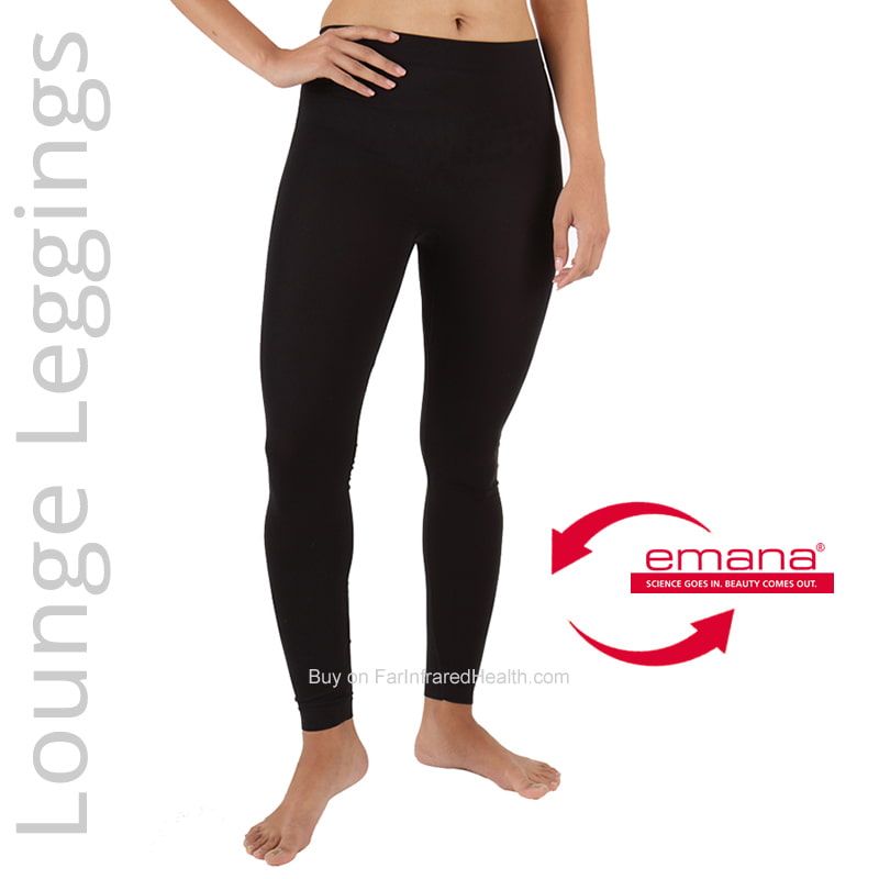 Black Far Infrared Circulation Lounge Leggings for Women