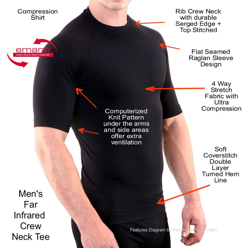 Features of the Circulation Active Crew Neck Infrared T-Shirt for Men
