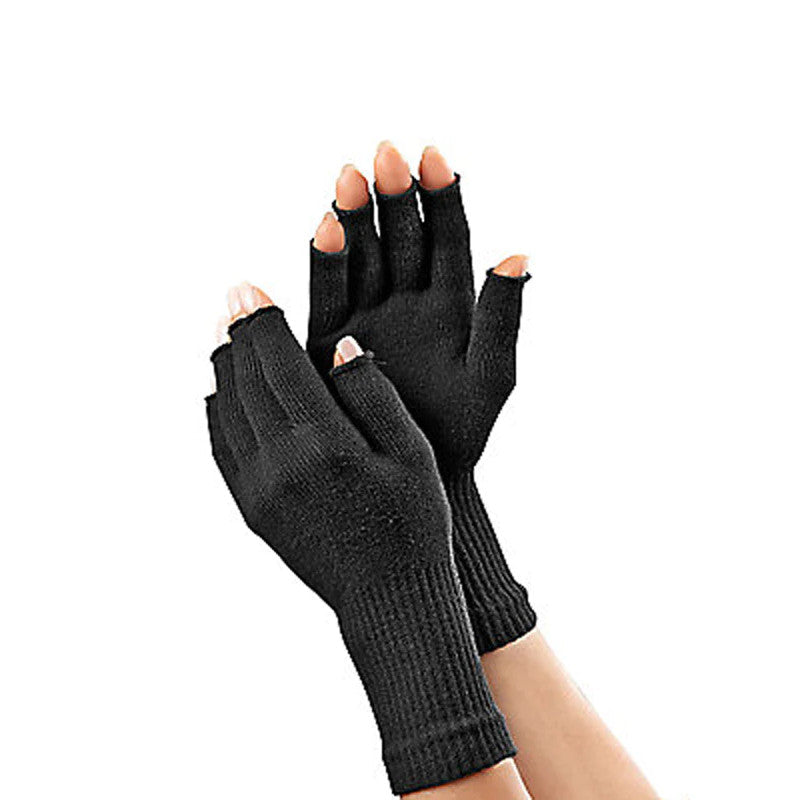 Far Infrared Open Fingertip Gloves  - form fitting