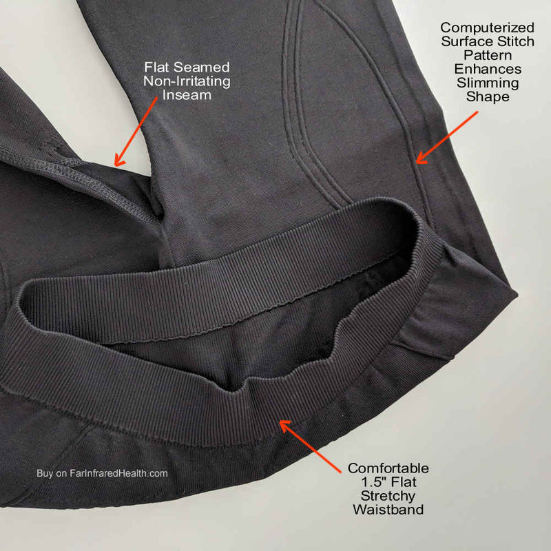 Closeup Waistband Circulation Infrared Yoga Pants - Slimming Athleisure Wear