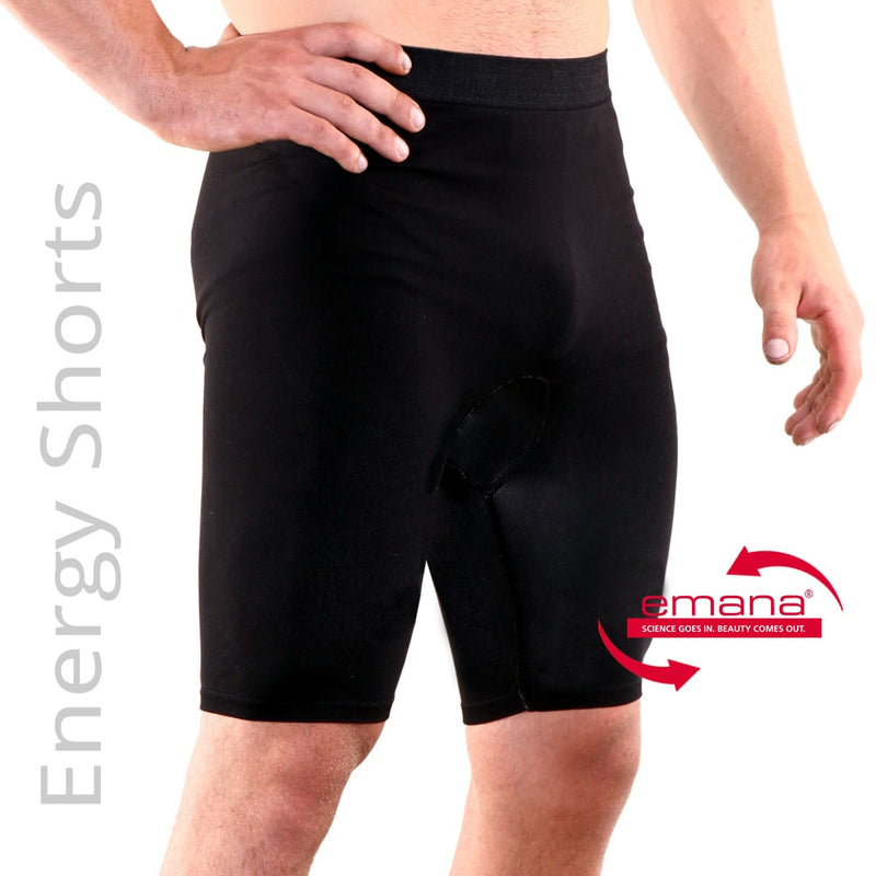 Circulation Compression Infrared Shorts for Men - Sport Recovery - Made with Emana Fiber