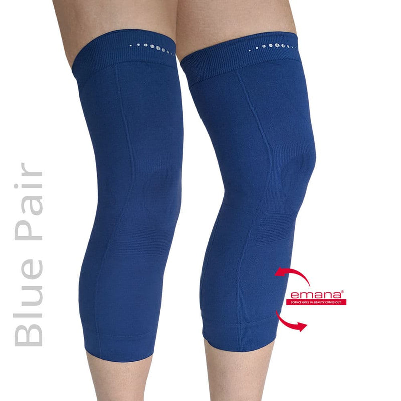 Compression Infrared Knee Band in Blue - Pair - Emana Fiber
