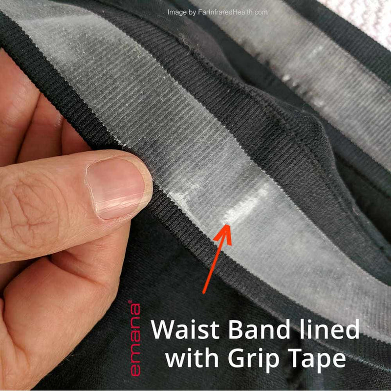 Grip Tape on High Waist Infrared Bermuda Shorts - Slimming Shorts