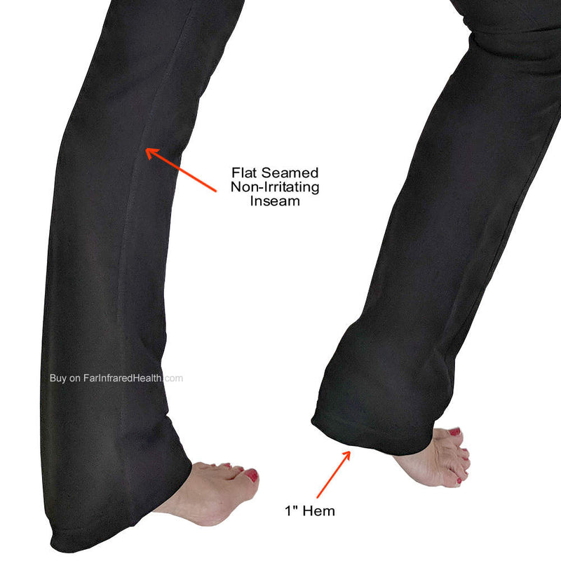 Hemline Closeup Circulation Infrared Yoga Pants - Slimming Shapewear